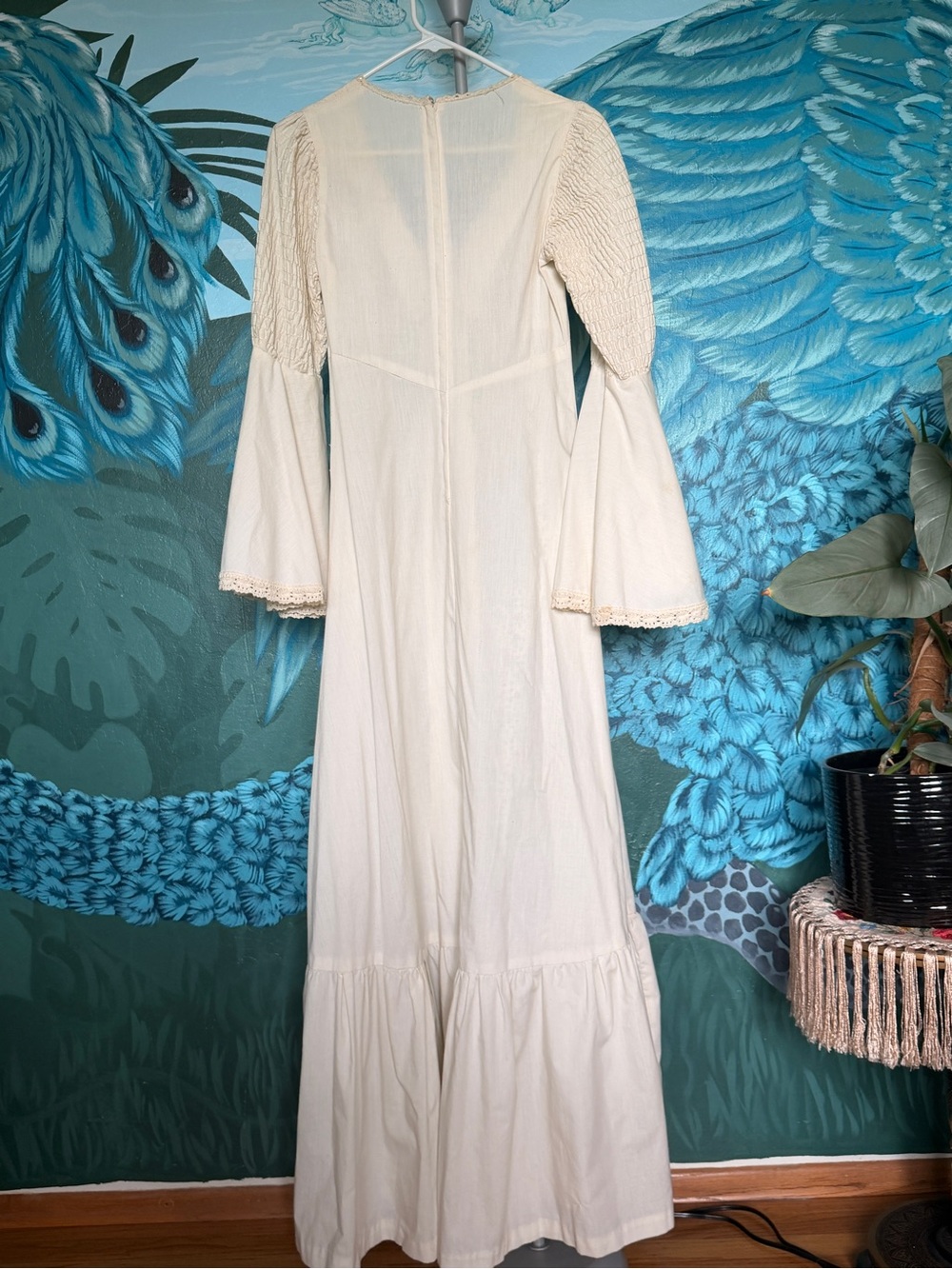 Vintage Gunne Sax Maxi Prairie Dress with Bell Sleeves sz S - Picture 9 of 14